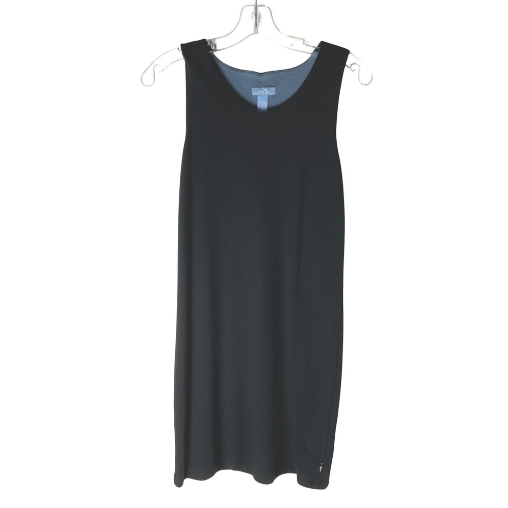 Horny Toad Womens Sleeveless Scoop-Neck Knit Shift Dress Black Size Small